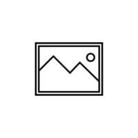 Image or picture line icon design vector