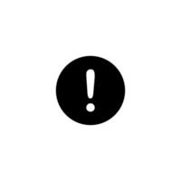 a black and white image of an exclamation mark vector
