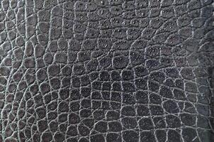 Top view of wet black crocodile leather skin background with customizable space for text or for mockup photo