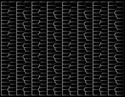 Line vintage pattern design with black background vector