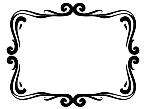 A stylish frame design perfect for invitations, logos, website graphics, and more. Clean lines and intricate details create a sophisticated look. vector