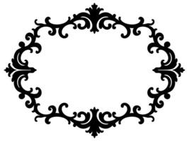 Vintage style oval frame, decorative border, ornate design, perfect for invitations, cards, logos, and more. Clean, scalable graphics. vector