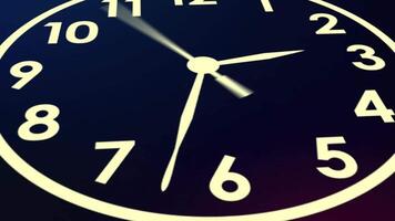 Time lapse animation analog Clock stopwatch icon Countdown timer 4K face isolated. video