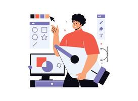 Illustration of an Creative Business Graphic Design vector