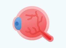 Illustration of an Human Organs Eye Icon vector