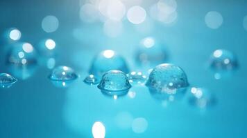 Macro Water Droplets on Surface with Soft Lighting and Bokeh Background video
