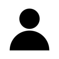 Person icon. User sign. Profile icon. Man symbol flat design vector