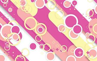 Background with circle pattern and pastel colors vector