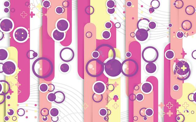 Circle geometry background with pastel colors