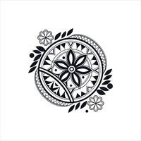 Elegant Floral Mandala Design with Soft and Intricate Linework vector