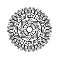 Minimal Mandala Artwork with Geometric Patterns vector