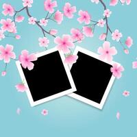 Set of scrapbook-inspired photo frame mockups vector
