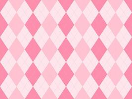Elegant pink and white argyle pattern. Perfect for feminine designs, websites, or branding. vector