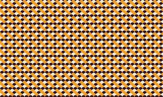 Geometric orange, black, and white pattern. Stylish, repeating design ideal for fabric prints, backgrounds, website design, or packaging. Modern, minimalist aesthetic with a subtle Art Deco feel. vector
