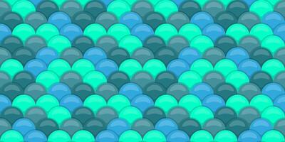 Abstract seamless pattern of overlapping teal and turquoise scales. Perfect for backgrounds, textures, or vibrant design elements. Evokes a sense of water, ocean, or fantasy. vector