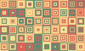 Vibrant geometric pattern featuring a grid of nested squares in warm earthy tones. A modern, retroinspired design ideal for backgrounds, textiles, or website design. vector
