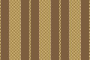 Fabric seamless stripe textile, ceremony fabric lines background. Wlank texture vertical pattern in orange and yellow colors. vector
