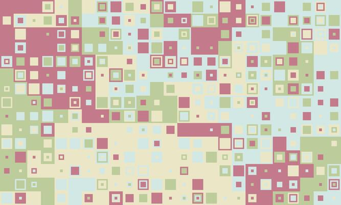 Abstract geometric background featuring a playful array of pastel squares and dots. Perfect for website banners, presentations, or as a subtle texture. Evokes feelings of calm and modern design.