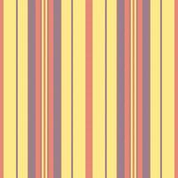 Vibrant vertical stripes in pastel yellow, coral, and mauve create a cheerful, seamless pattern. vector