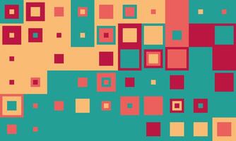 Abstract geometric background featuring a vibrant mosaic of multicolored squares. vector