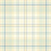 Subtle pastel plaid pattern in cream and light blue hues. Perfect for textile design, website backgrounds, or crafting projects. Evokes feelings of serenity and calm. vector