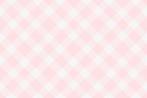 Checked pattern tartan , age seamless background textile. Invitation plaid fabric texture check in misty rose and white colors. vector