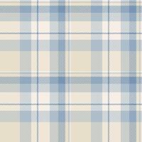 Elegant pastel blue and beige plaid pattern. Perfect for textile design, wallpaper, or website backgrounds. Subtle texture evokes calmness and sophistication. vector