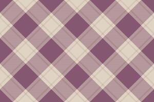 Elegant mauve and beige diagonal plaid pattern. Perfect for textile design, website backgrounds, or crafting projects. vector