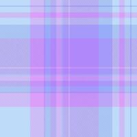 Official pattern check tartan, periodic texture fabric. Pillow textile seamless background plaid in violet and light colors. vector