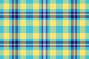 Gorgeous texture pattern, cutout tartan seamless check. Collage background textile fabric plaid in cyan and yellow colors. vector