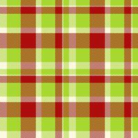Vibrant lime green, red, and gold plaid pattern. Perfect for textile design, wrapping paper, or website backgrounds. This cheerful and classic texture evokes feelings of warmth and tradition. vector