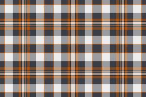 Stylish orange, gray, and white plaid pattern. Perfect for textile designs, website backgrounds, or fallthemed projects. vector