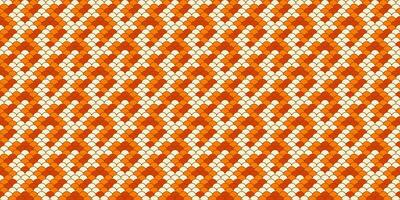 Vibrant orange and cream geometric textile pattern. Ideal for fashion, web design, or print projects. This seamless design evokes a sense of warmth, energy, and traditional craftsmanship. vector