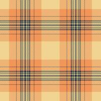Warm, autumnal plaid pattern in peach and cream tones. Perfect for textile designs, fallthemed projects, or adding a cozy, rustic touch to your designs. vector