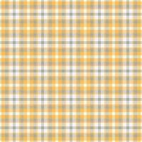Gentle tartan check pattern, 1940s textile seamless fabric. Rag plaid texture background in amber and sea shell colors. vector