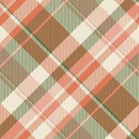 Age check background fabric, package texture textile tartan. Geometry pattern plaid seamless in red and light colors. vector
