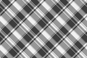 Girly plaid textile seamless, full texture background pattern. Image tartan check fabric in vintage gray and grey colors. vector