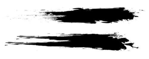 Brush texture, ink, brush pattern, wave pattern brush stroke material, grunge texture on white background vector
