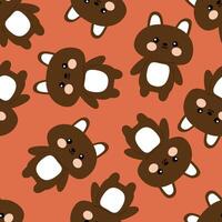 Seamless pattern with cute cartoon chocolate rabbits , for fabric prints, textiles, gift wrapping paper. children's flat and colorful style vector