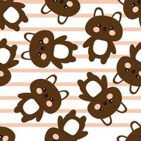 Seamless pattern with cute cartoon chocolate rabbits , for fabric prints, textiles, gift wrapping paper vector