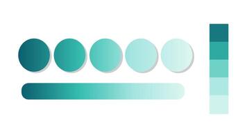 Abstract gradient background with Midnight Blue, Blue Green, Tiffany Blue, Baby Blue color palette. Abstract illustration with gradient blur design. Blurred colored abstract background vector