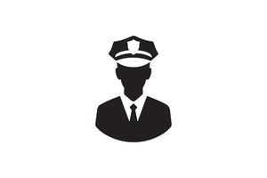 Police officer icon, simple icon, illustration vector