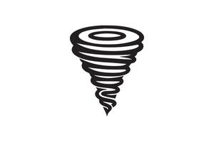 Tornado icon illustration on white background vector