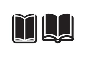 Two books are shown in black and white vector