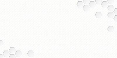 3D futuristic honeycomb small size random pattern at conner paper cut style on white bond paper background graphic illustration have blank space. vector