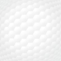 3D white hexagon curve out pattern square background graphic illustration. Honeycomb bulge texture fade condition. vector
