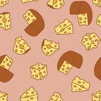 Cheese Seamless Pattern Background for Surface Print Fabric Fashion Wrapping vector