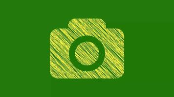 Camera Icon With Scribble Texture video