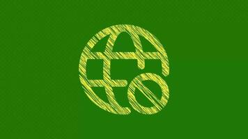 No Internet Symbol With Scribble Texture video