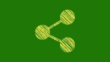Share Icon With Scribble Texture video